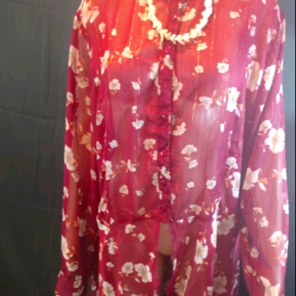 Thread Story Floral Tunic Blouse